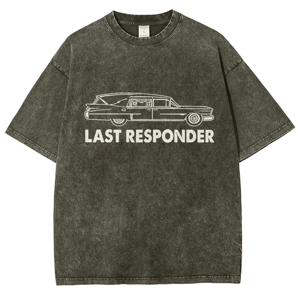 Last Responder Vintage Distressed T-shirt
