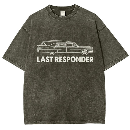 Last Responder Vintage Distressed T-shirt