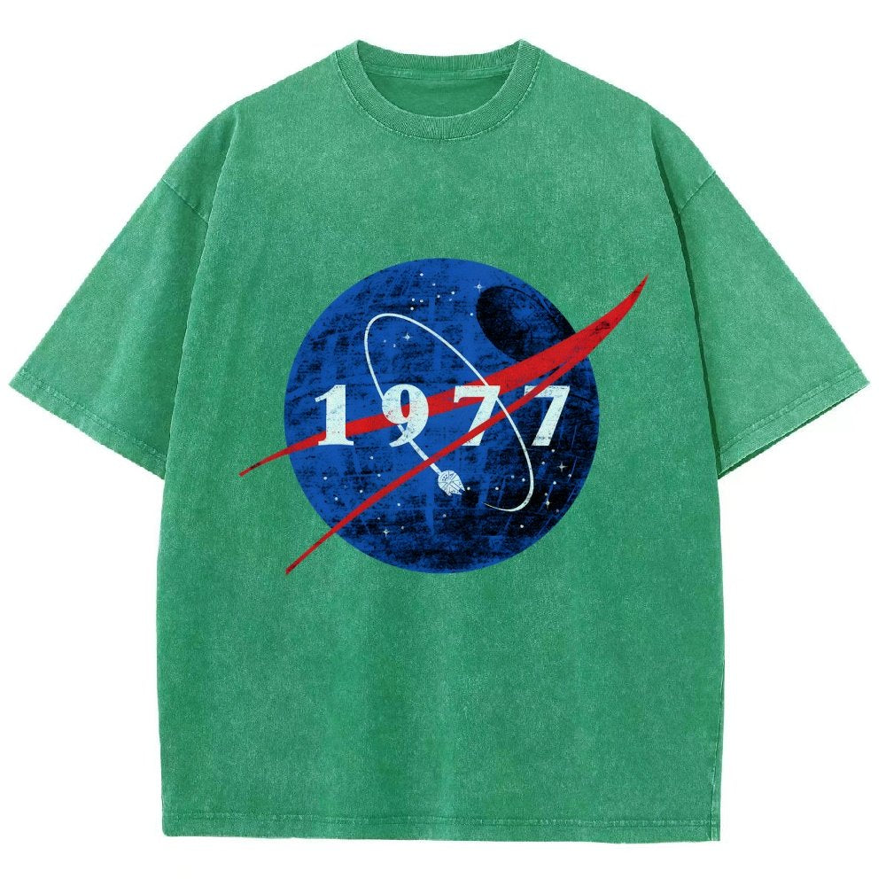 Space Force Origins 1977 Vintage Distressed T-shirt