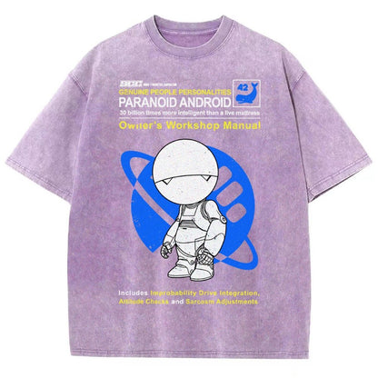 Mysterious Android Manual Vintage Distressed T-shirt