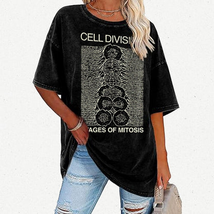 Cell Division- Stages of Mitosis Vintage Distressed T-shirt