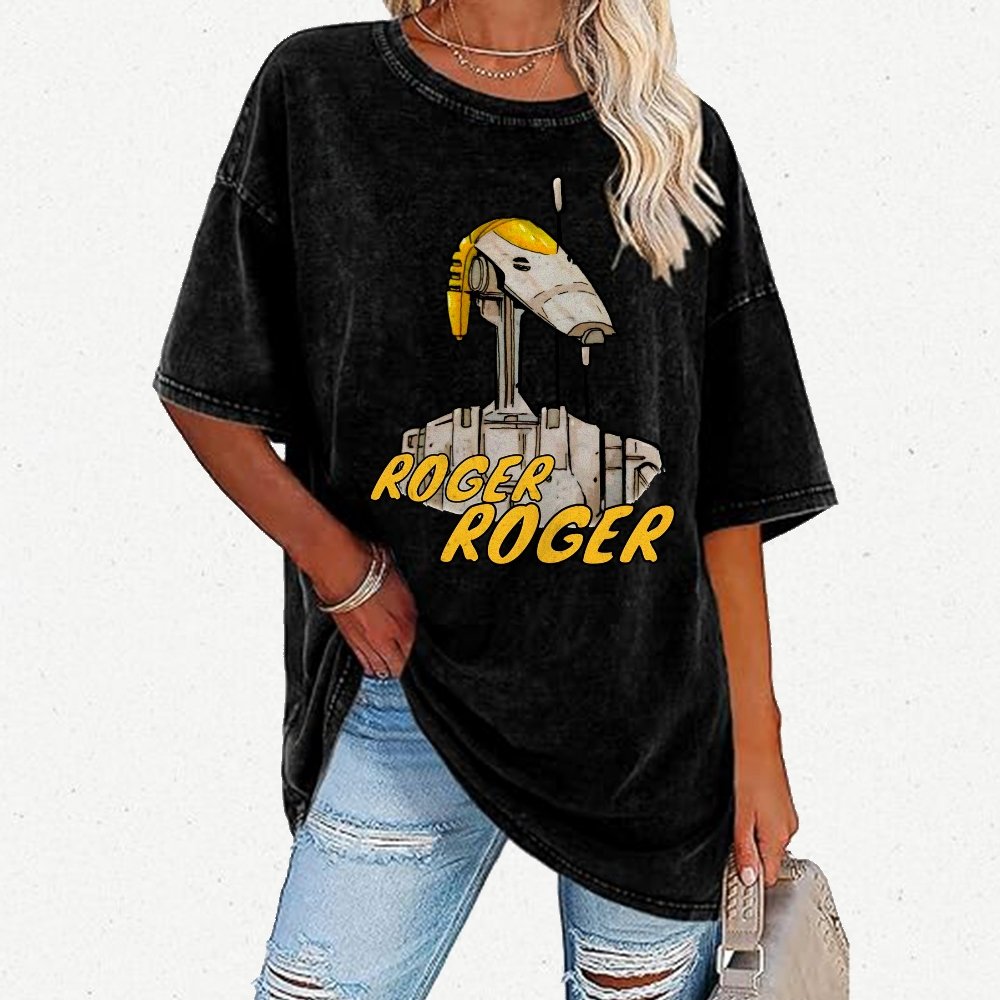 Roger, roger Vintage Distressed T-shirt