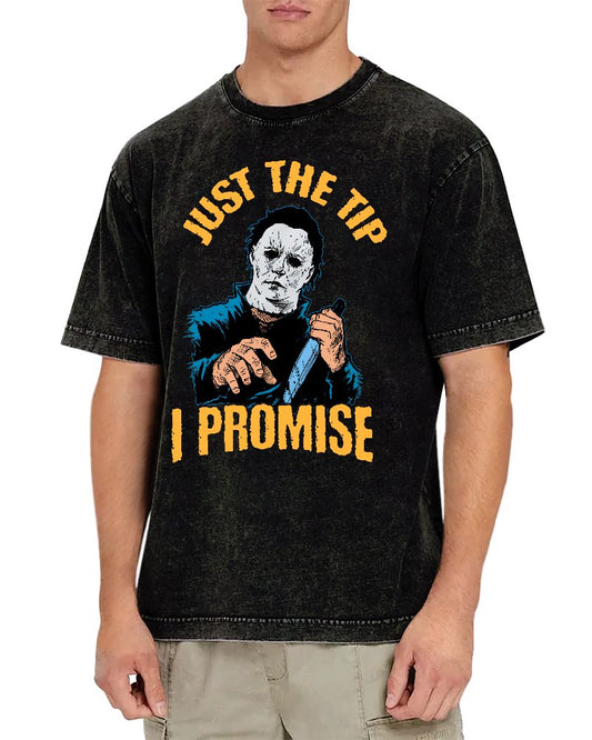 Just the Tip I Promise Halloween Vintage Distressed T-shirt
