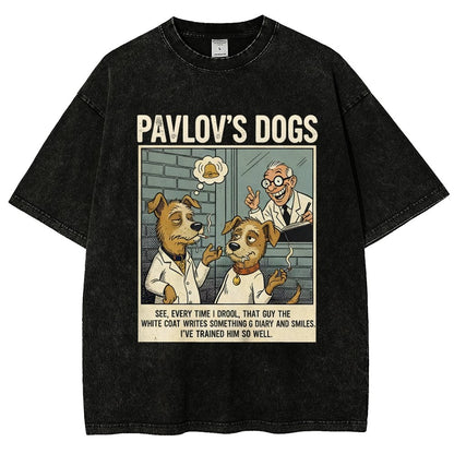 Pavlov's Dogs Art Print Vintage Distressed T-shirt