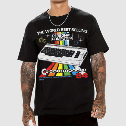 Retro Games Commodore 64 Personal Computer Geek T-Shirt