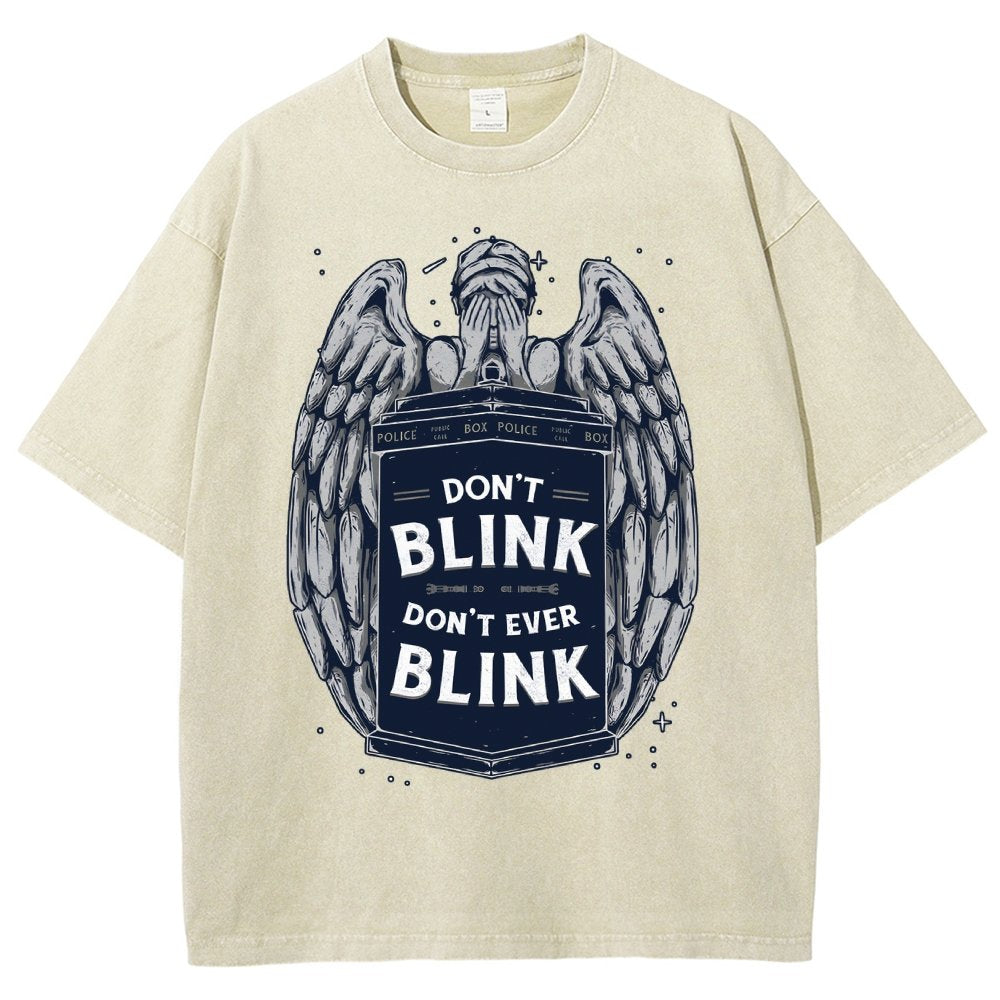 Don't Blink Vintage Distressed T-shirt