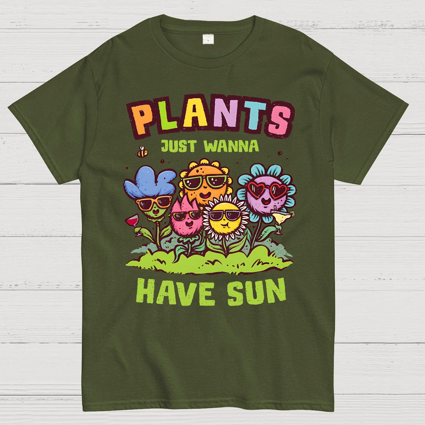Plants Just Wanna Have Sun Geek T-Shirt