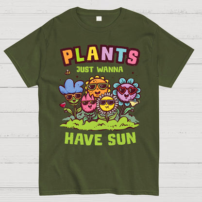 Plants Just Wanna Have Sun Geek T-Shirt