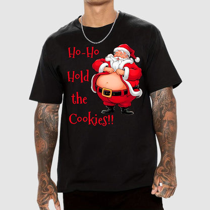 Christmas Fat Santa Geek T-Shirt