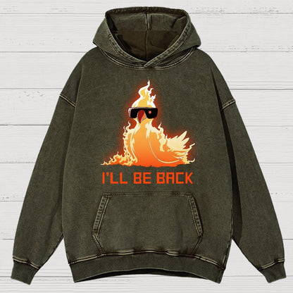 I'll Be Back Vintage Distressed Hoodie