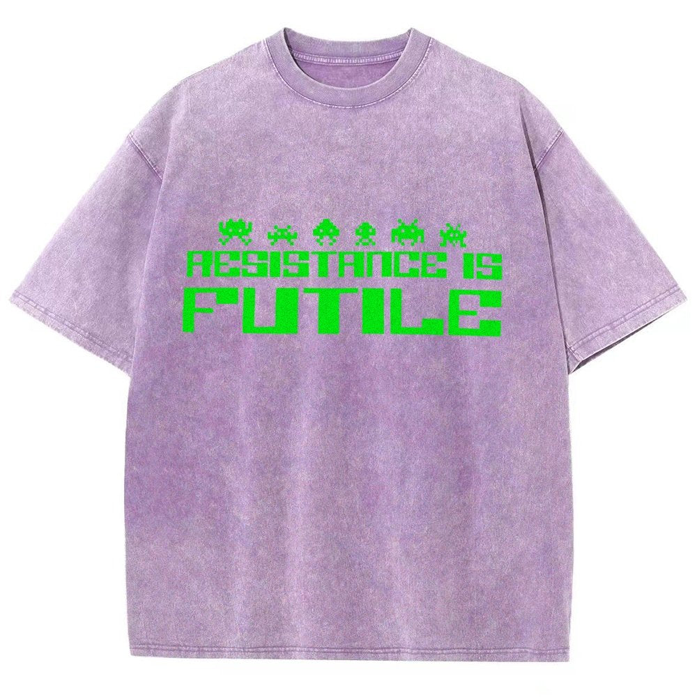 Resistance is Futile Vintage Distressed T-shirt