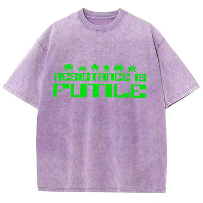 Resistance is Futile Vintage Distressed T-shirt