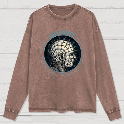Extra Dimensional Acupuncture Washed Long Sleeve Tee