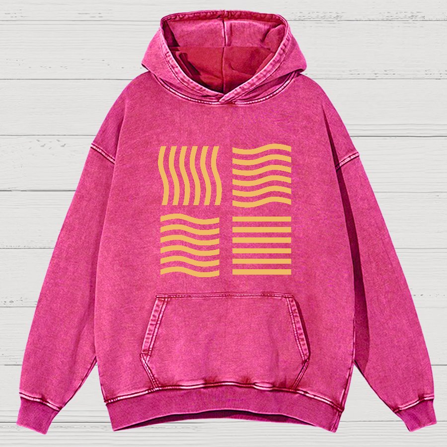 Elemental Stones Geeky Vintage Distressed Hoodie