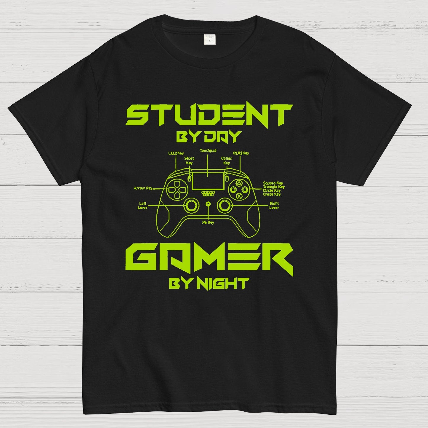 Gamer Student By Day Gamer By Night Geek T-Shirt