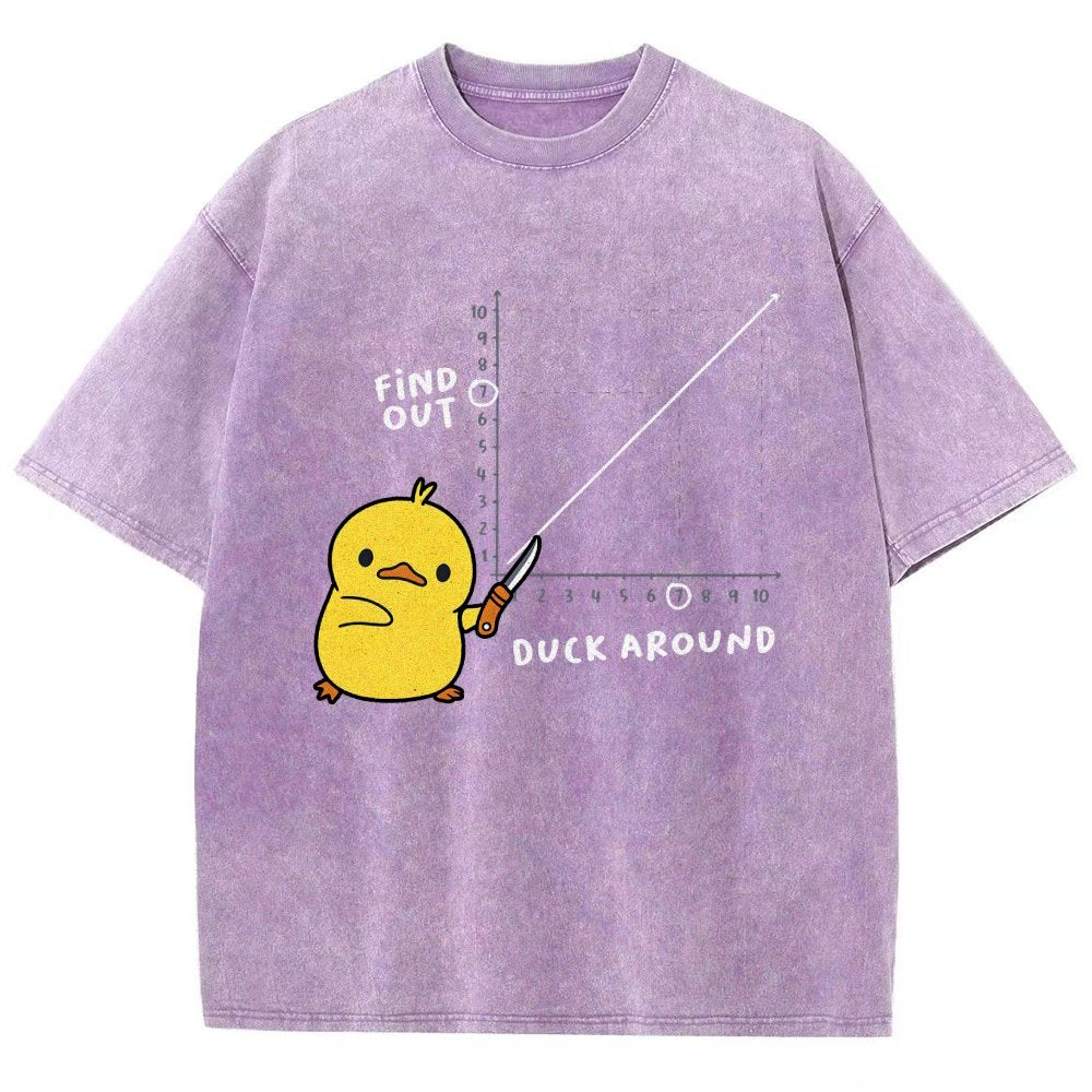 Duck Around Find Out Vintage Distressed T-shirt