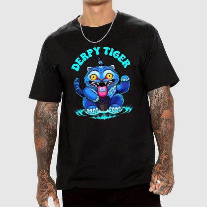 Derpy Tiger Geek T-Shirt