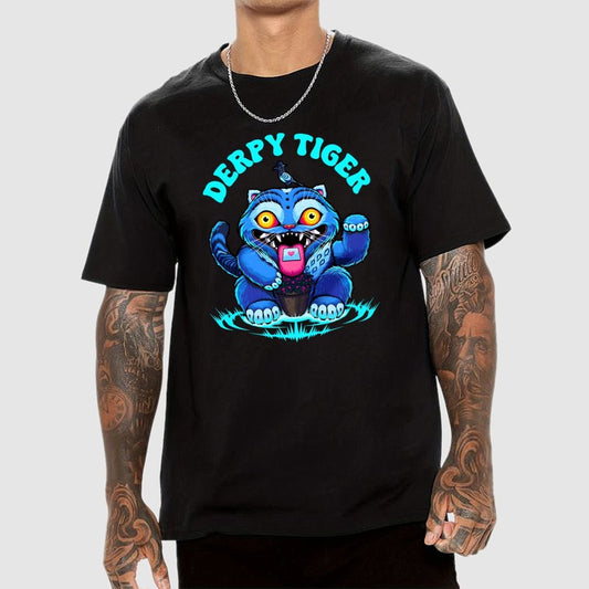 Derpy Tiger Geek T-Shirt