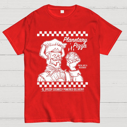 Planetary Pizza Unisex Geek T-Shirt
