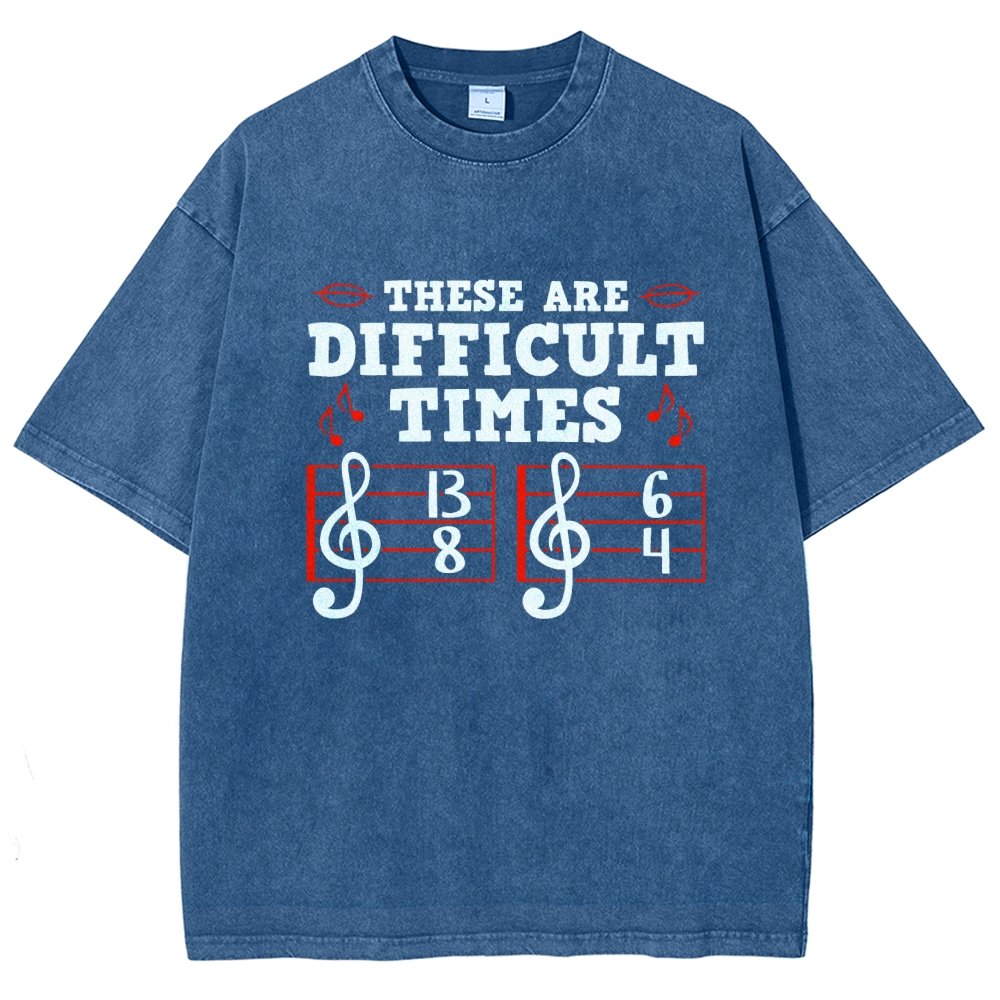 These Are Difficult Times Vintage Distressed T-shirt