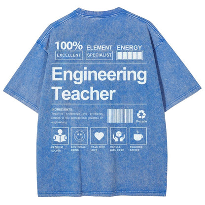 Engineering Teacher Unisex Washed T-Shirt