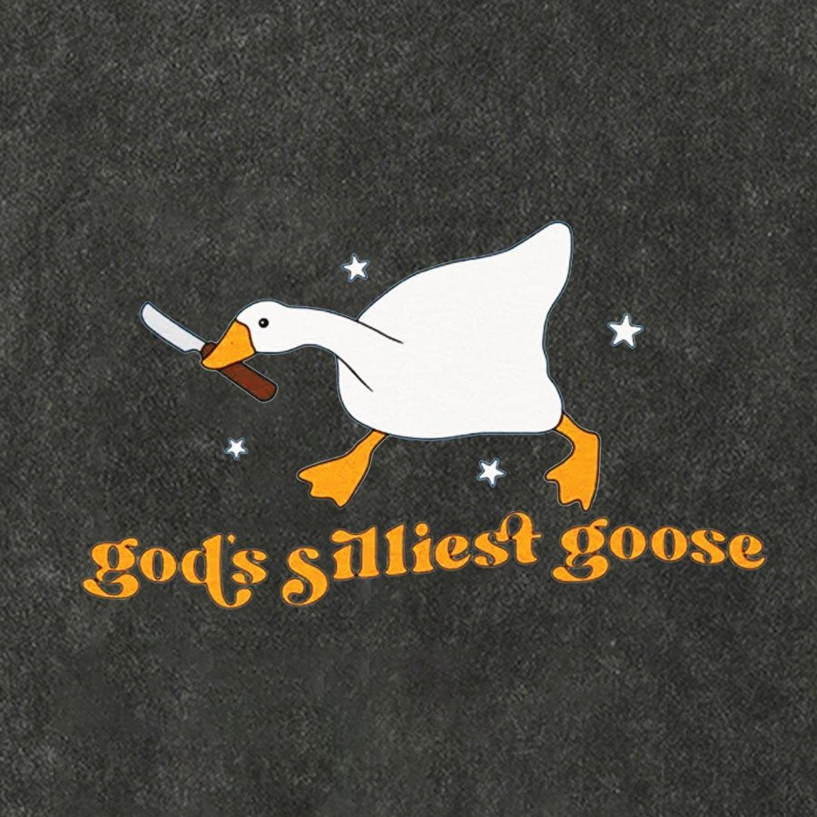 Goose Shirt God's Silliest Goose - Funny Vintage Distressed T-shirt