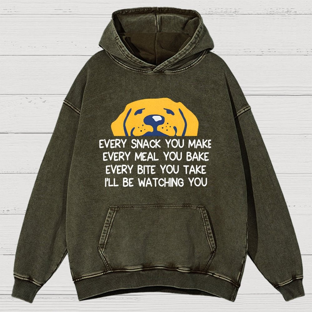 Every Snack You Make Vintage Distressed Hoodie