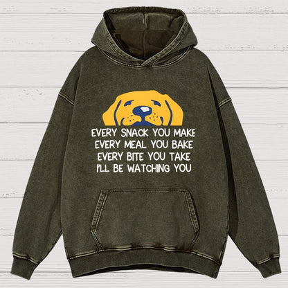 Every Snack You Make Vintage Distressed Hoodie