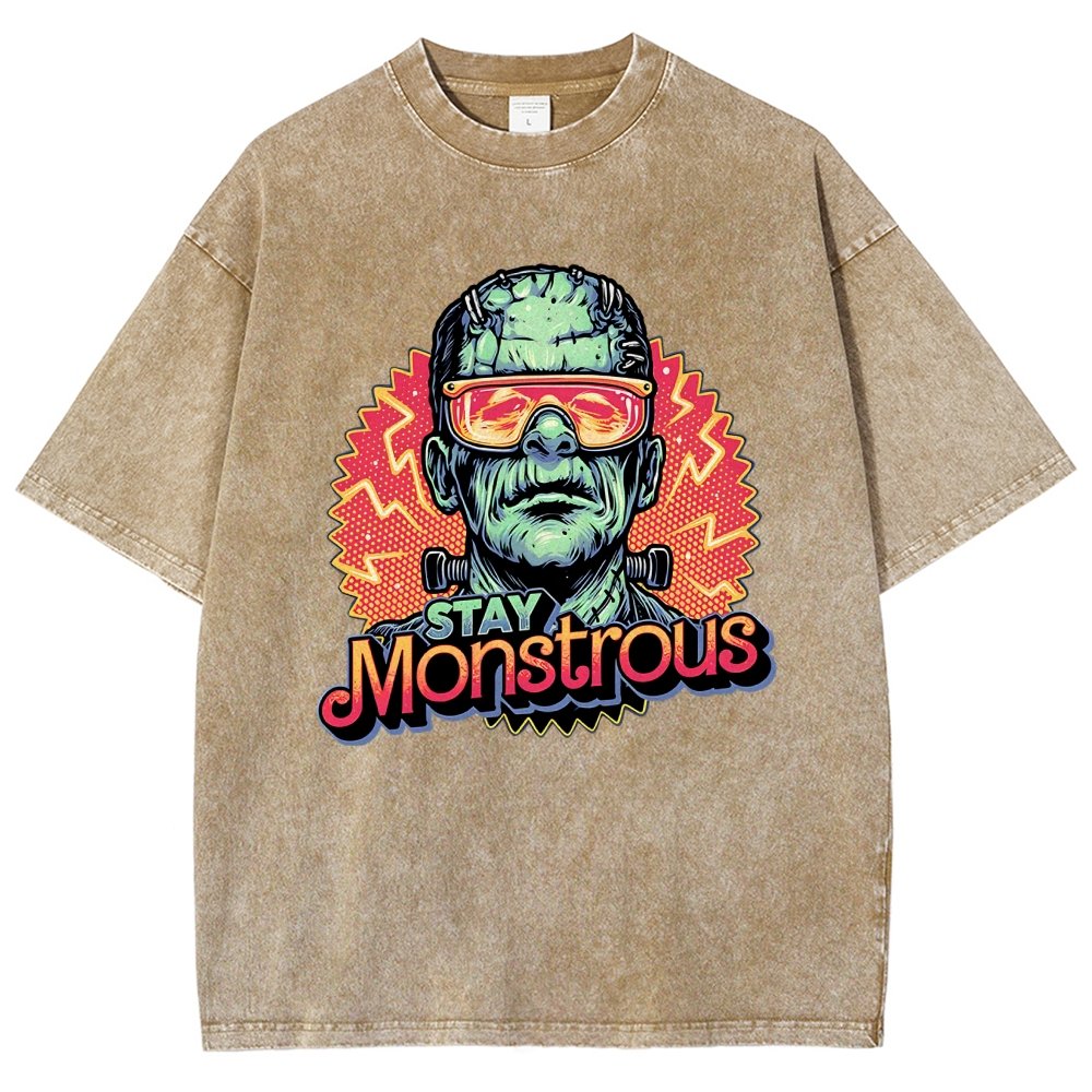 Stay Monstrous Vintage Distressed T-shirt