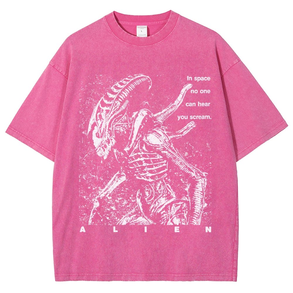 No One Can Hear You Scream Vintage Distressed T-shirt