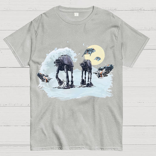The Great Wave of Snow Unisex Geek T-Shirt
