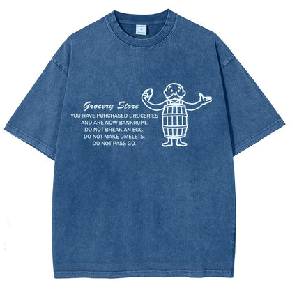 Chance on Eggs Pass Go Vintage Distressed T-shirt