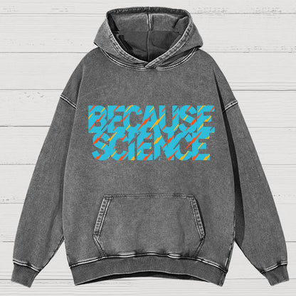 Because Science Vintage Distressed Hoodie
