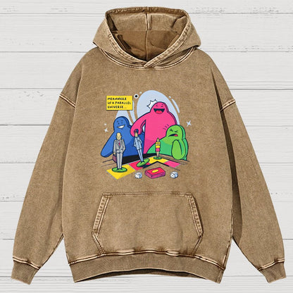 Meeples playing Board Games Vintage Distressed Hoodie