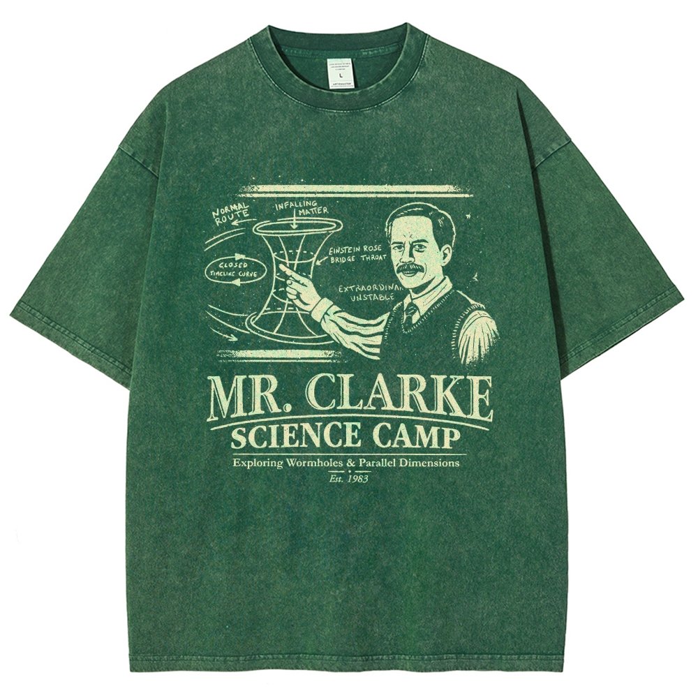 Mr. Clarke – Science Camp Vintage Distressed T-shirt