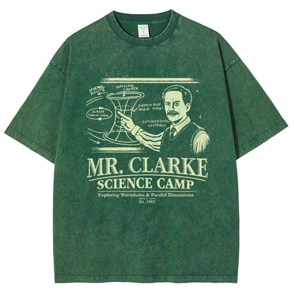 Mr. Clarke – Science Camp Vintage Distressed T-shirt