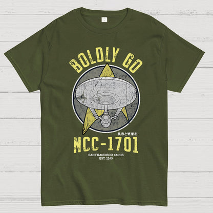 Boldly Go Vintage Adventurers Geek T-Shirt