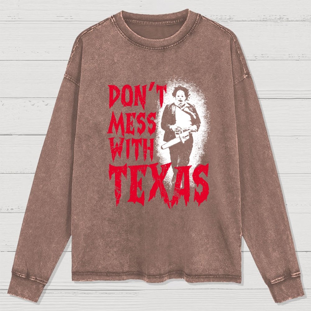 Don't Mess With Texas Washed Long Sleeve Tee