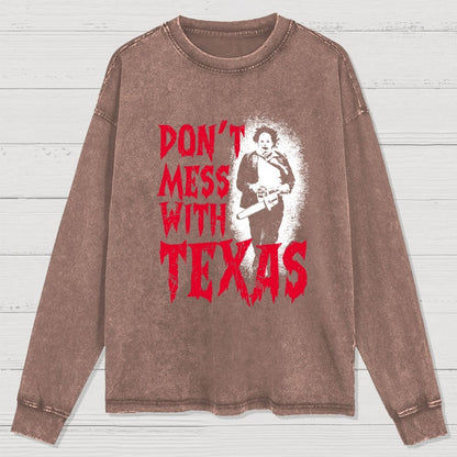 Don't Mess With Texas Washed Long Sleeve Tee