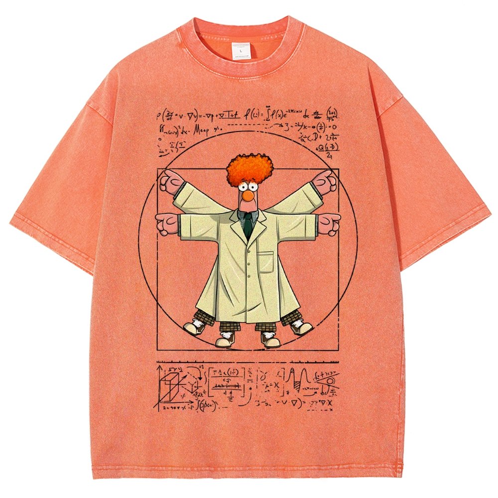 Vitruvian Puppet Vintage Distressed T-shirt