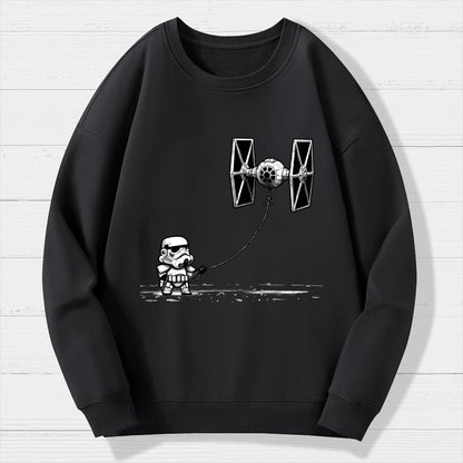 Flying The Galactic Alliance's Kite Geek Cotton Sweatshirt