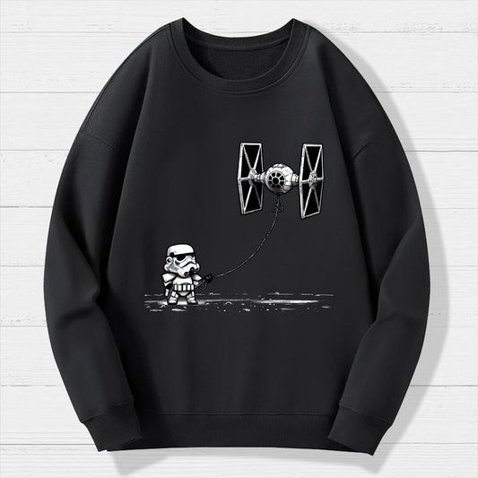 Flying The Galactic Alliance's Kite Geek Cotton Sweatshirt