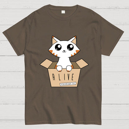 Schrödinger's Cat Glow in the Dark Nerdy T-Shirt