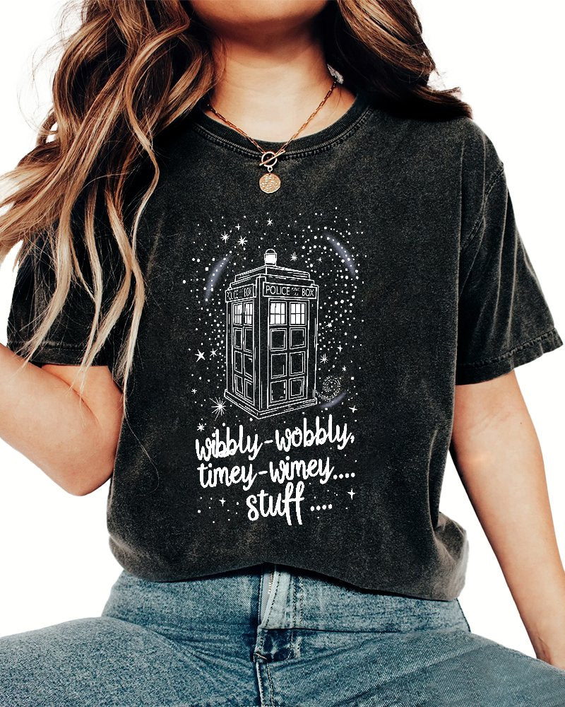 Wibbly wobbly timey wimey Christmas Vintage Distressed T-shirt