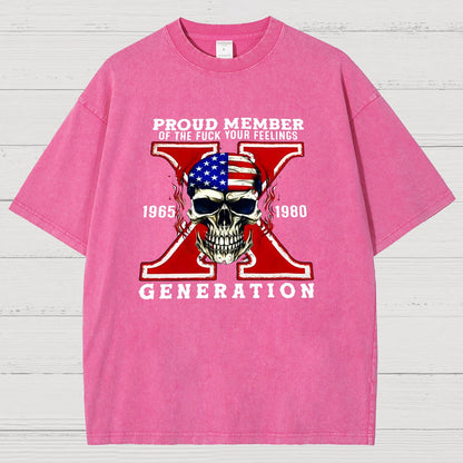 Generation X Vintage Distressed T-shirt