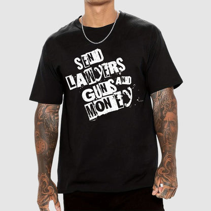 Send Lawyers Guns and Money Geek T-Shirt