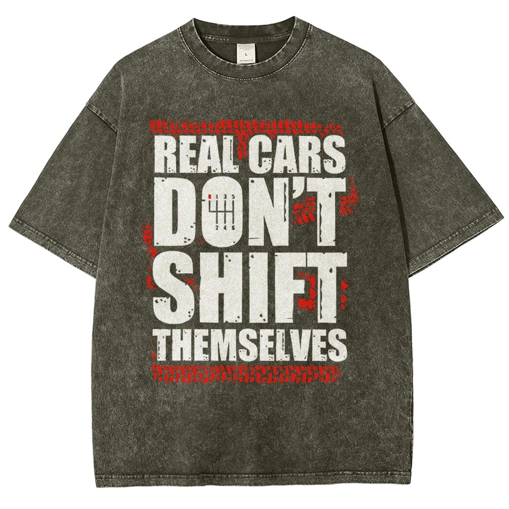 Manual Transmission Gearhead Vintage Distressed T-shirt