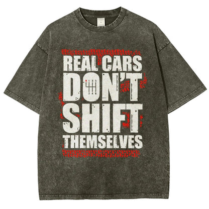 Manual Transmission Gearhead Vintage Distressed T-shirt