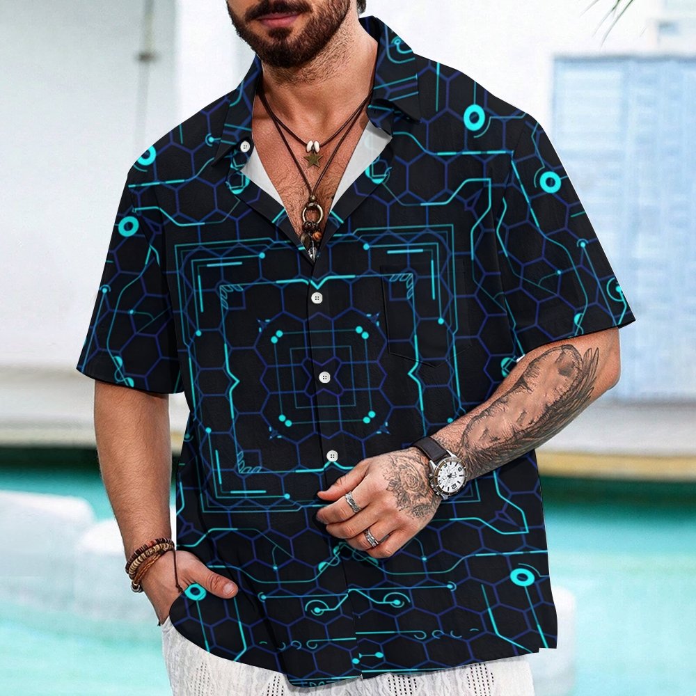 Computer Wiring Science Fictioncomputer Wiring Science Fiction Geek Hawaiian Shirt