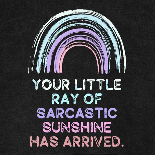 Your Little Ray of Sarcastic Sunshine Has Arrived Vintage Distressed Hoodie